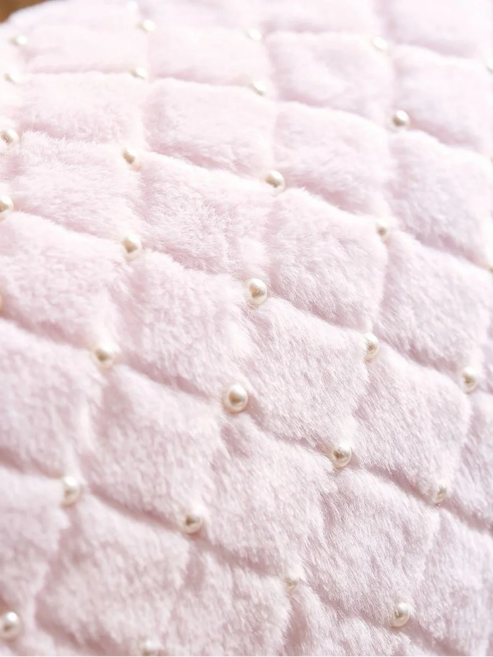 Pottery Barn LoveShackFancy Faux Fur Pearl Lumbar Pillow Cover